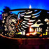 Born To Ride Fire Pit Ring - heat and weather resistant paint, portable 2