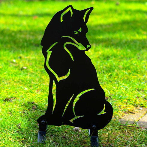 Fox Metal Garden Ornament, Gift for Animal Lover