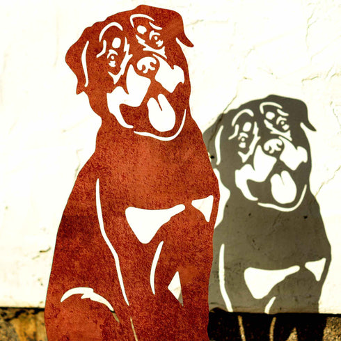 Rottweiler Dog Loss Garden Memorial Stone Statue Ornament