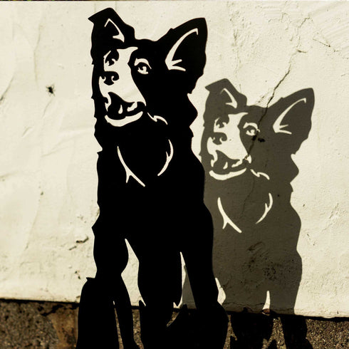 Border Collie Australian Shepherd Sculpture Dog Lover Owner Gift Garden Ornament