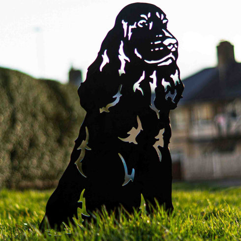 COCKER SPANIEL Dog Lovers Present Garden Grave Patio Decor Gift for Dog Breeder Outdoor Indoor Lawn Metal Handmade Art Personalised