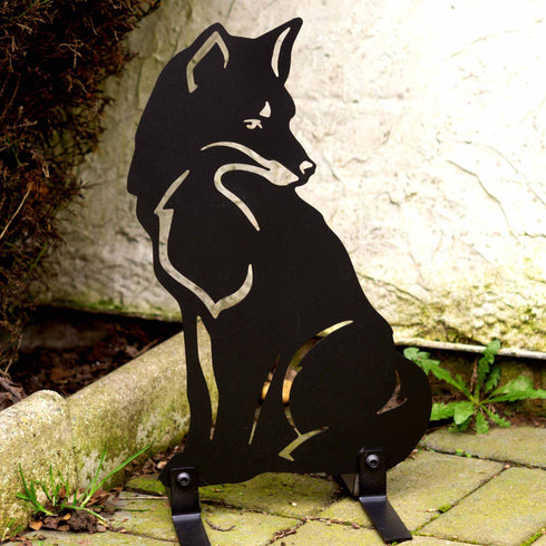 Fox Metal Garden Ornament, Gift for Animal Lover