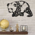 Panda Wall Art Hanging Sign Animal Face Mask Housewarming Present House Indoor Outdoor Home Decor Garden Ornament Feng Shui Oriental Chinese Art