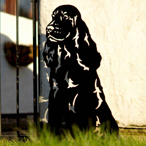 COCKER SPANIEL Dog Loss Memorial Dog Lovers Present Garden Grave Patio Decor Gift for Dog Breeder Outdoor Indoor Lawn Metal Handmade Art Personalised