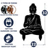 Buddha Metal Garden Ornament