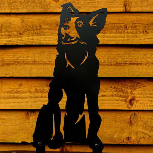 Border Collie Dog Loss Garden Memorial Australian Shepherd Stone Statue Ornament