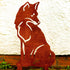 Fox Metal Garden Ornament, Gift for Animal Lover