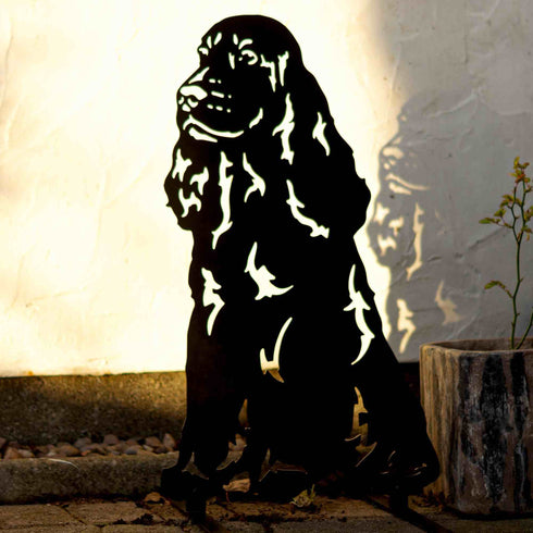 COCKER SPANIEL Dog Loss Memorial Dog Lovers Present Garden Grave Patio Decor Gift for Dog Breeder Outdoor Indoor Lawn Metal Handmade Art Personalised