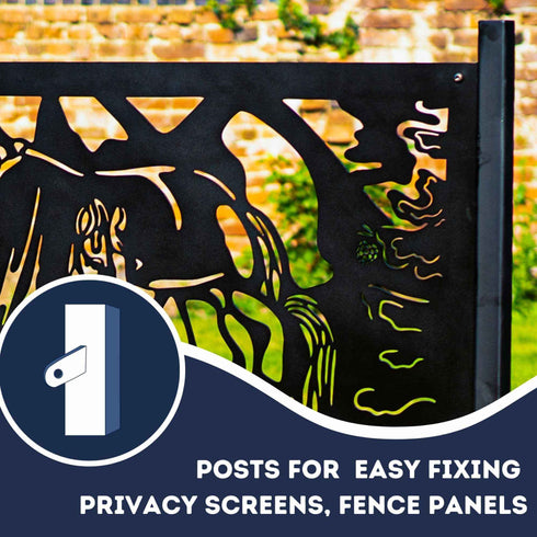 Metal Fence Panels Grazing Horses Garden Fencing Screens