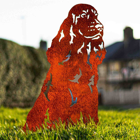 COCKER SPANIEL Dog Loss Memorial Dog Lovers Present Garden Grave Patio Decor Gift for Dog Breeder Outdoor Indoor Lawn Metal Handmade Art Personalised