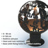 Parameters Alice in Wonderland Spherical Fire Pit - build-in ash pan, weather and heat resistant paint, base with fixing holes for stability