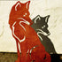 Fox Metal Garden Ornament, Gift for Animal Lover
