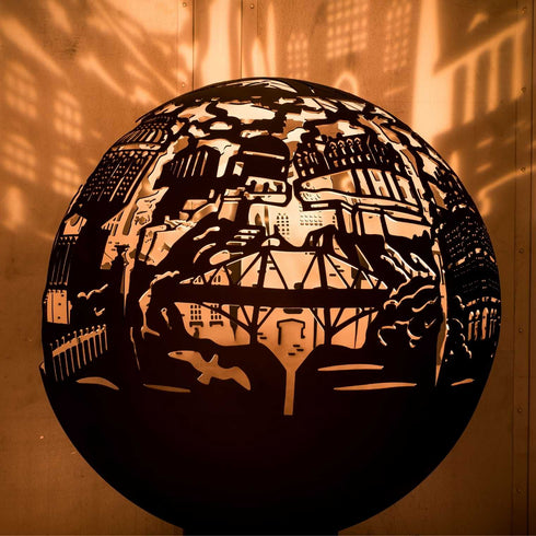 Bespoke Spherical Fire Pit EDINBURGH