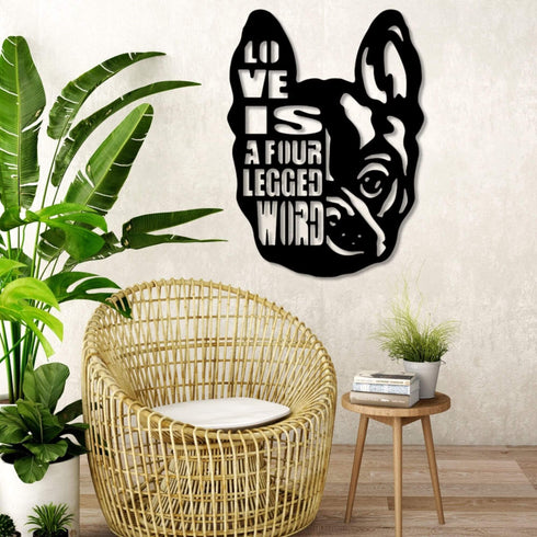 FRENCH BULLDOG BOSTON TERRIER Wall Art Hanging Sign
