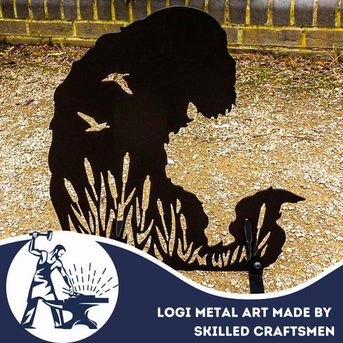 English Red Irish Setter Sculpture Dog Lover Owner Gift Garden Ornament