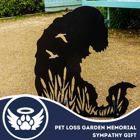 English Red Irish Setter Dog Loss Garden Ornament Memorial Personalised Statue