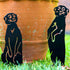 Meerkats Garden Ornament Metal Animal Outdoor Decoration Gift for Gardener Mothers Day