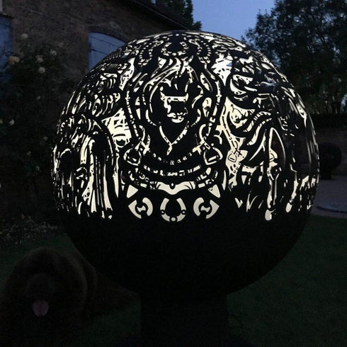 The Equestrian Spherical Fire pit 4