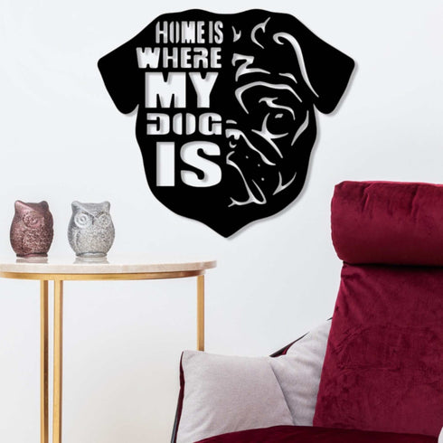 PUG Wall Art Hanging Sign