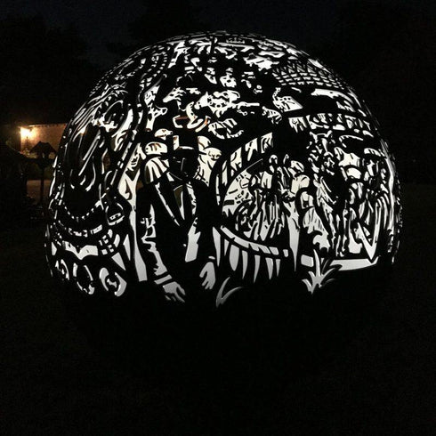 The Equestrian Spherical Fire pit 5