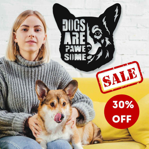 WELSH CORGI Wall Art Hanging Sign