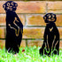 Meerkats Garden Ornament Metal Animal Outdoor Decoration Gift for Gardener Mothers Day