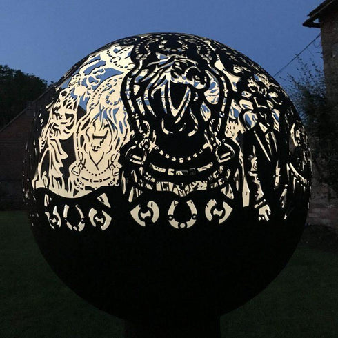 The Equestrian Spherical Fire pit 6