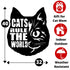 House Cat Wall Art Hanging Sign – Present for Cat Lover, Metal Laser Cut Home Décor, Patio, Garden, Room, Indoor or Outdoor Artwork Gift Plaque