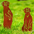 Meerkats Garden Ornament Metal Animal Outdoor Decoration Gift for Gardener Mothers Day