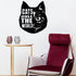 House Cat Wall Art Hanging Sign – Present for Cat Lover, Metal Laser Cut Home Décor, Patio, Garden, Room, Indoor or Outdoor Artwork Gift Plaque