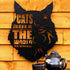 Maine Coon CAT Wall Art Hanging Sign - Present for Dog Lovers, Metal Laser Cut Home Décor, Patio, Garden, Room, Indoor or Outdoor Artwork Gift Plaque