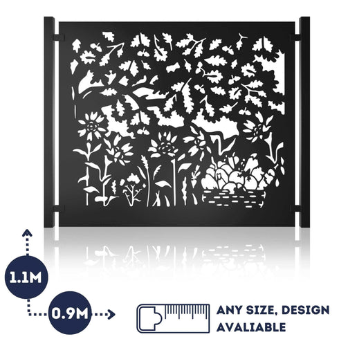 Metal Fence Panels Autumn Garden Fencing Screens