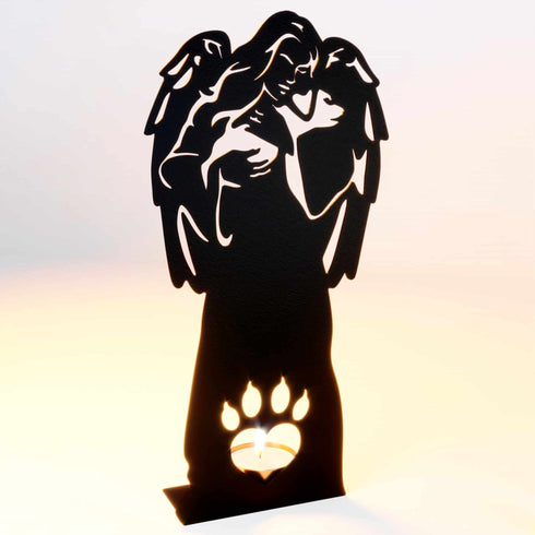 Dog Loss Garden Memorial Statue Angel Figurine Pet Grave Marker Ornament