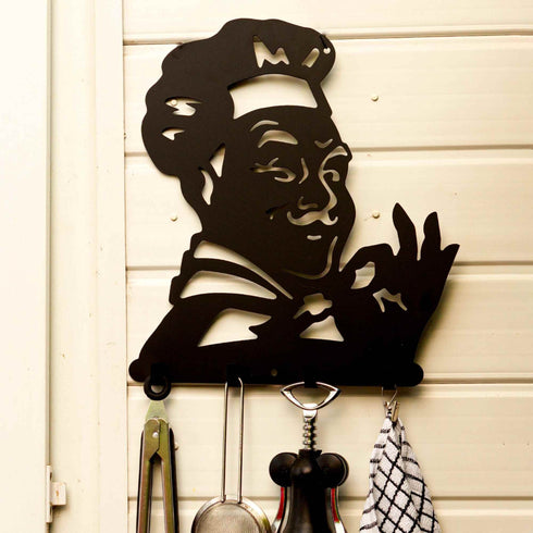 Kitchen Hook Hanger Wall Mounted Rack Utensils Cookware Organizer Towel Hanging