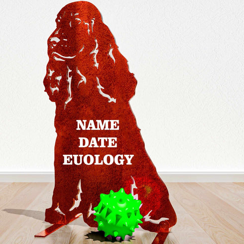 Working Springer Cocker Spaniel  Statue Dog Owner Gift Garden Ornament