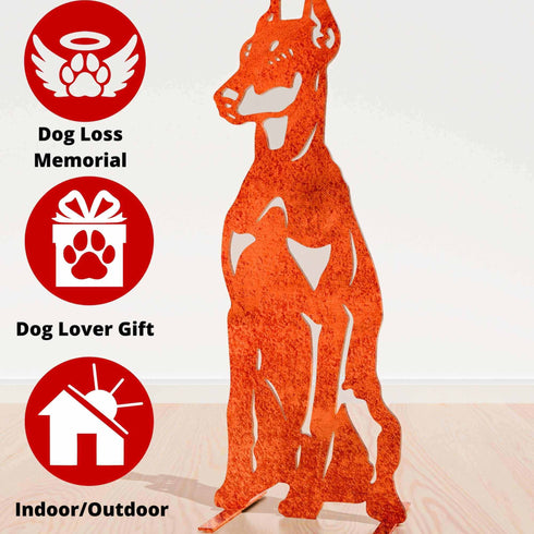 Doberman Pinscher Dog Loss Memorial Statue Sympathy Gift