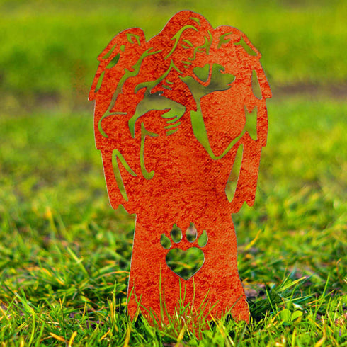 Dog Loss Garden Memorial Statue Angel Figurine Pet Grave Marker Ornament
