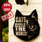 House Cat Wall Art Hanging Sign – Present for Cat Lover, Metal Laser Cut Home Décor, Patio, Garden, Room, Indoor or Outdoor Artwork Gift Plaque
