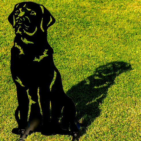 Black Chocolate Red Fox Labrador Statue Dog Owner Gift Garden Ornament