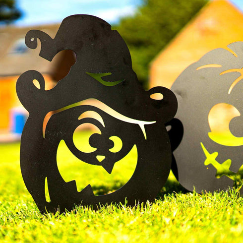 Scary Carved Pumpkins Halloween Outdoor Party Decoration Garden Ornament