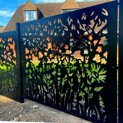 Metal Fence Panels Summer Garden Fencing Screens