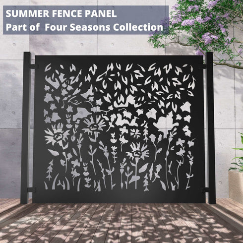 Metal Fence Panels Summer Garden Fencing Screens
