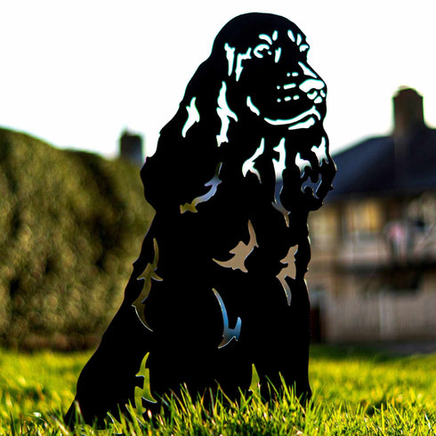 Working Springer Cocker Spaniel Statue Dog Owner Gift Garden Ornament