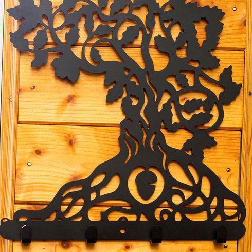 Tree of Life Wall Hook Door Hanger Coat Towel Holder Housewarming Gift Hallway Cloakroom Porch Mounted Plaque Home Decor Metal