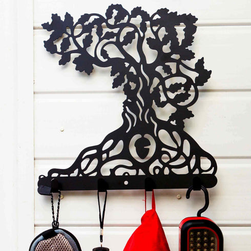 Tree of Life Wall Hook Door Hanger Coat Towel Holder Housewarming Gift Hallway Cloakroom Porch Mounted Plaque Home Decor Metal