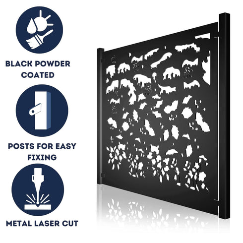 Metal Fence Panels Winter Garden Fencing Screens