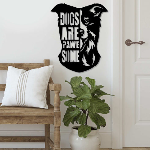 BORDER COLLIE Wall Art Hanging Sign