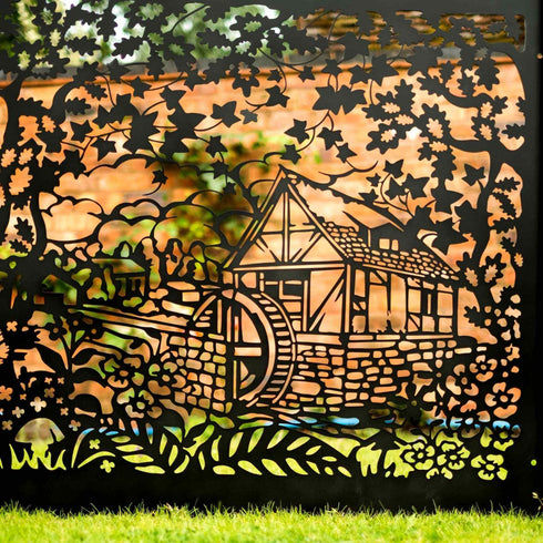 Metal Fence Panels Water Mill Garden Fencing Screens