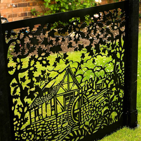 Metal Fence Panels Water Mill Garden Fencing Screens
