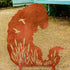 English Red Irish Setter Dog Loss Garden Ornament Memorial Personalised Statue